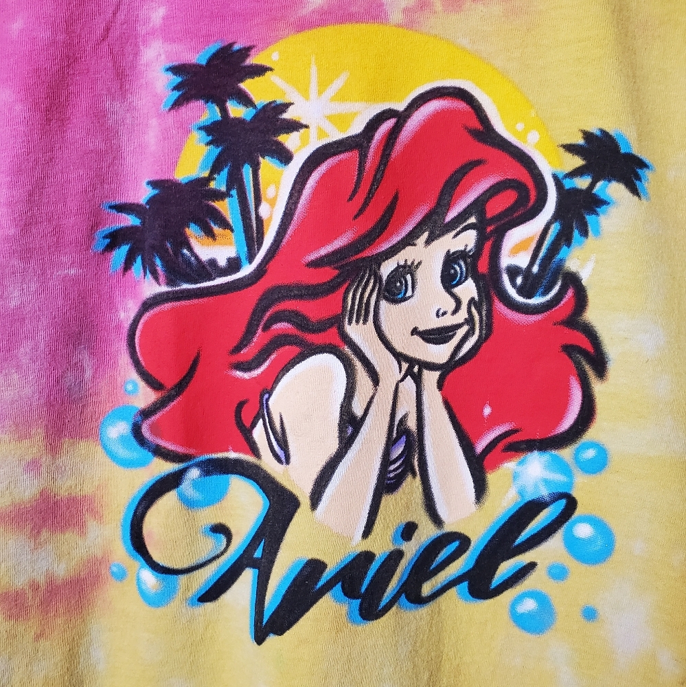 Ariel Tie-Dye T Shirt - Disney Little Mermaid
